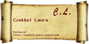 Czekkel Laura névjegykártya